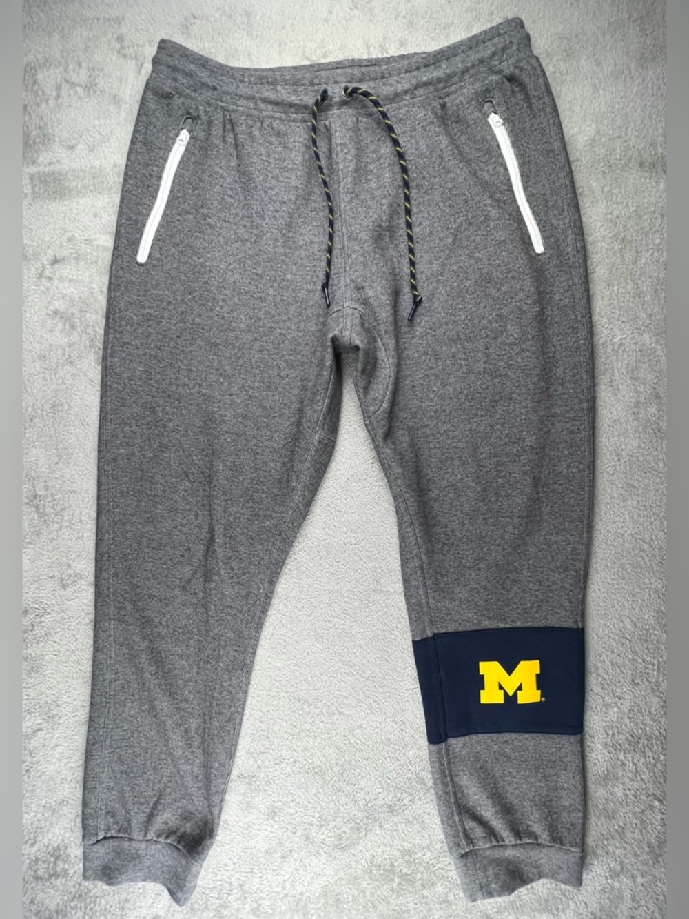 Nike Michigan Sweatpants Joggers Pants Mens XL Gray Fleece Warm Up UM University